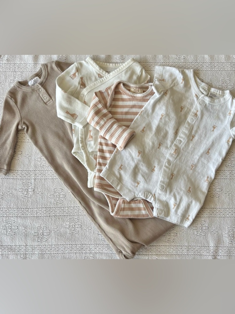 Soft, cozy newborn essentials in beautiful beige + cream tones | Mebie Baby